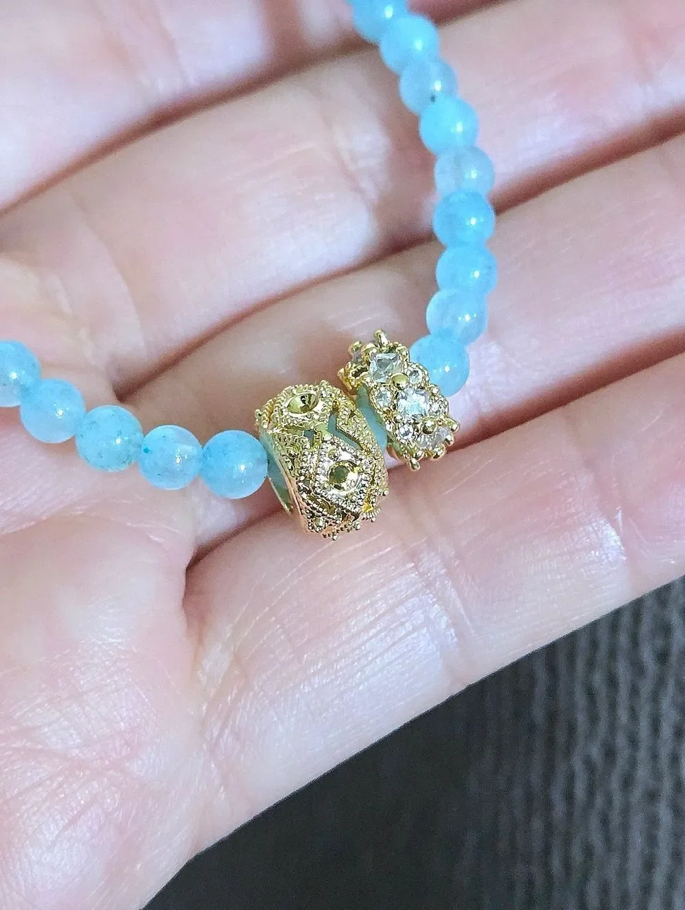 MacRae & Co. Blue Quartz with Charm Duo✌️ Necklace - NWT